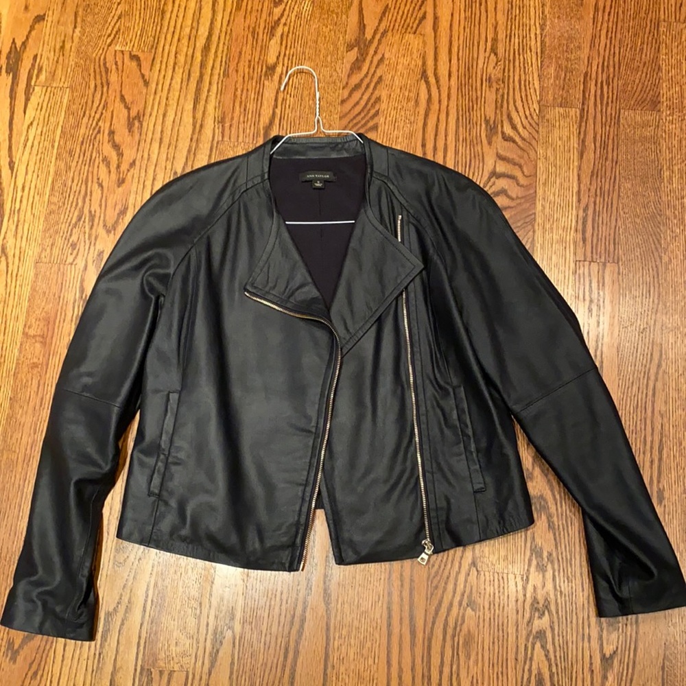 Ann Taylor navy biker jacket